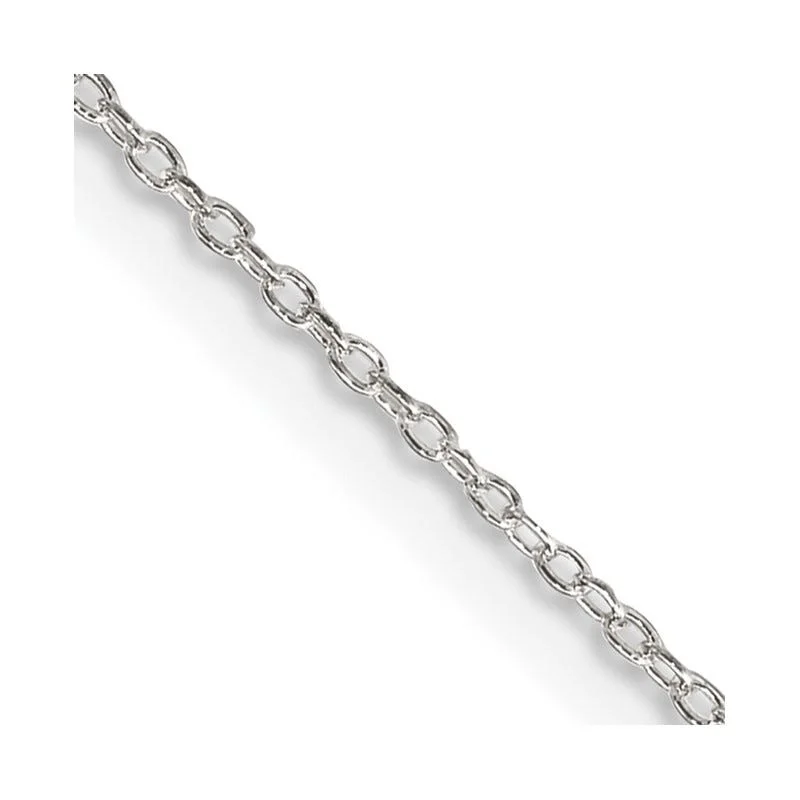 women's necklace charm collection -Sterling Silver 1.10mm Forzantina Cable Chain Necklace