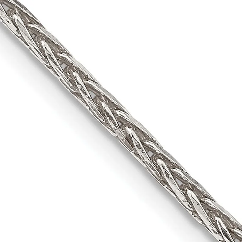 women's necklace bold statement -Sterling Silver 2.5mm Diamond-cut Spiga Chain Necklace