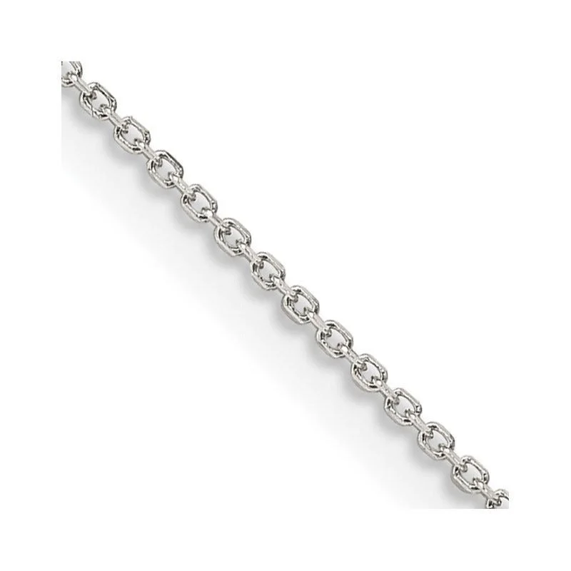 women's necklace classic designs -Sterling Silver 1mm 8 Sided D/C Cable Chain Necklace