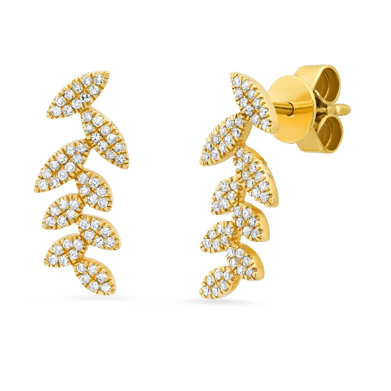 women's earrings hoop -FLOURISH EARRINGS, 14kt GOLD