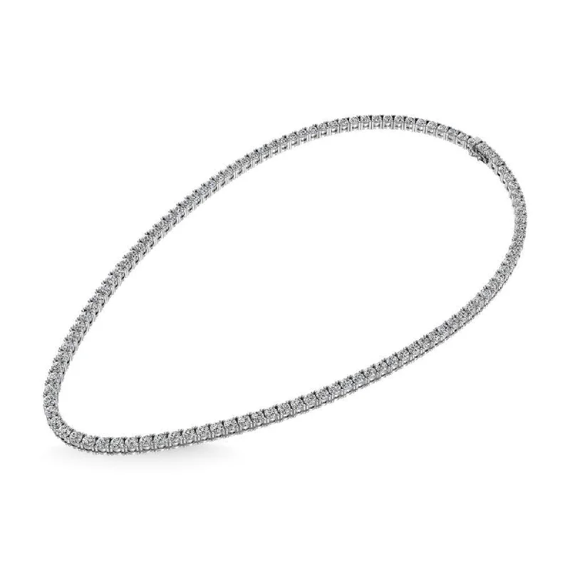 women's necklace for office wear -Diamond 1/2 ct tw Fashion Necklace in Sterling Silver