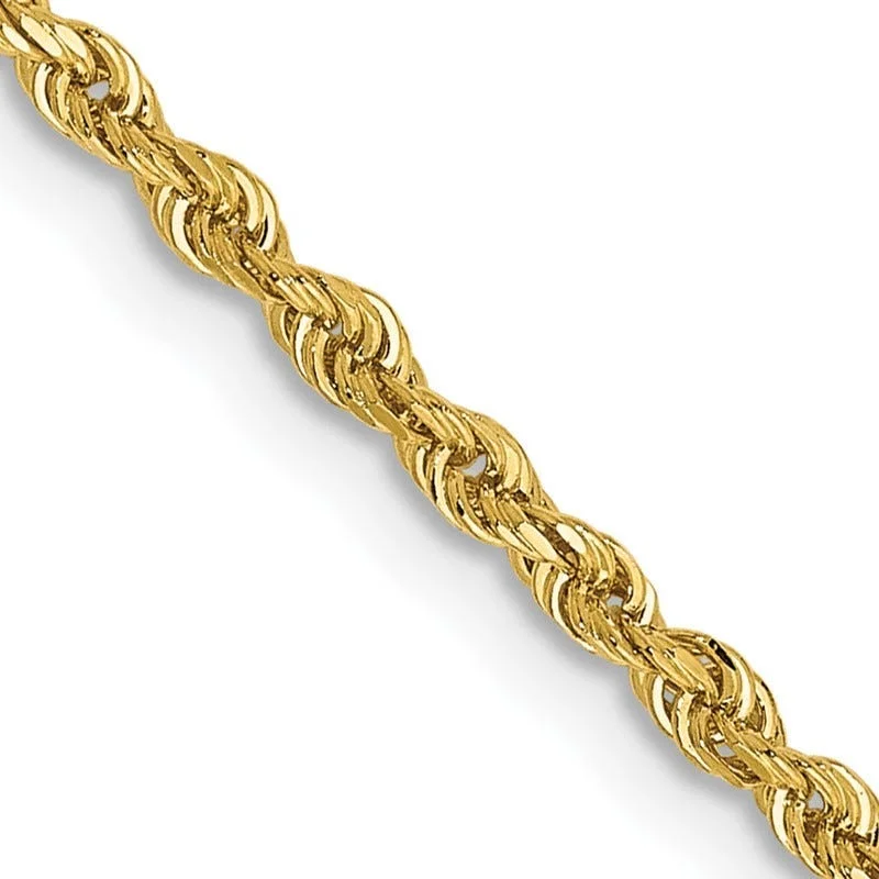 women's necklace handmade artisan -14K 14 Inch 2mm Diamond-cut Quadruple Rope Lobster Clasp Chain Necklace