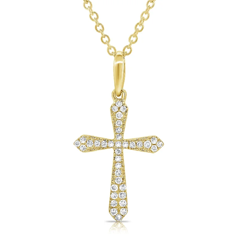 women's necklace best seller -Diamond Cross Necklace made in 14K Gold