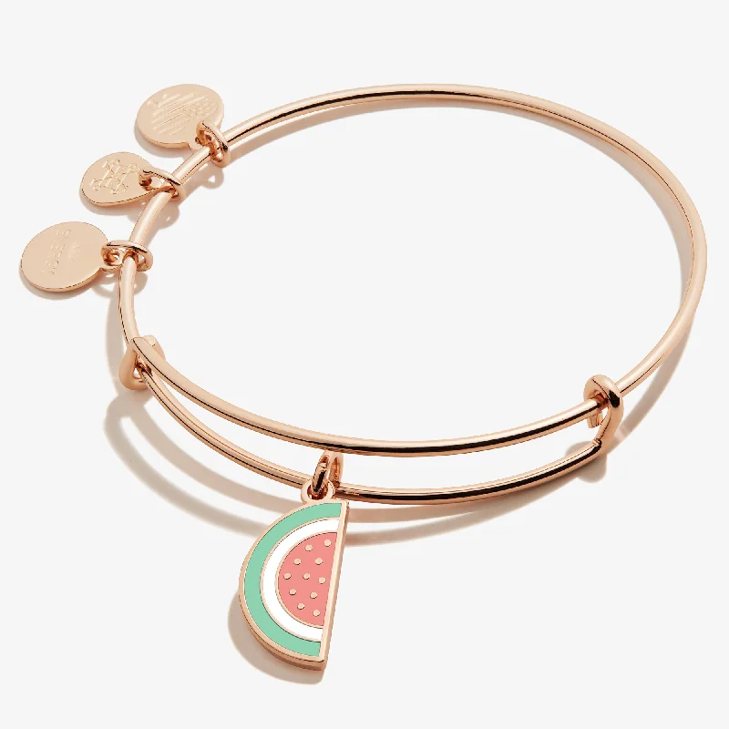 women's bracelets thin band -Watermelon Charm Bangle