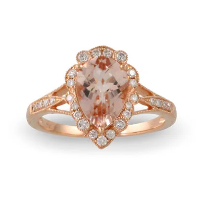 women's ring set -Doves - Little Bird Bridal Collection - 18K Rose Gold Ring