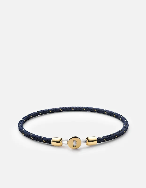 women's bracelets sun and moon -Nexus Rope Bracelet, Gold Vermeil