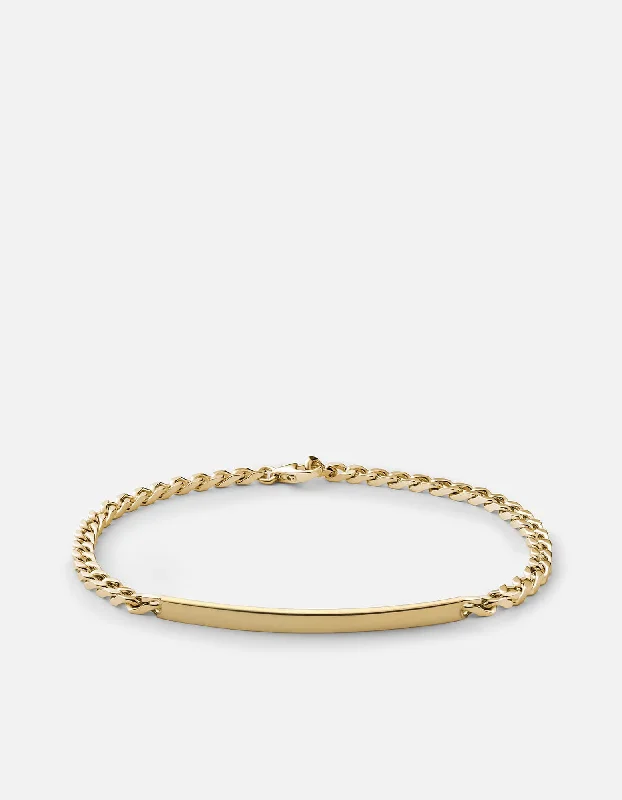 women's bracelets best seller -3mm ID Chain Bracelet, Gold