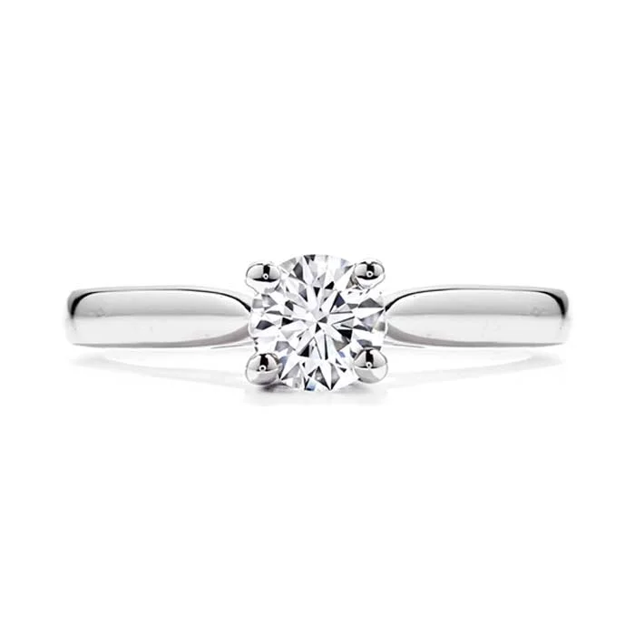 women's engagement rings antique design -Hearts On Fire Serenity Solitaire Engagement Ring in Platinum