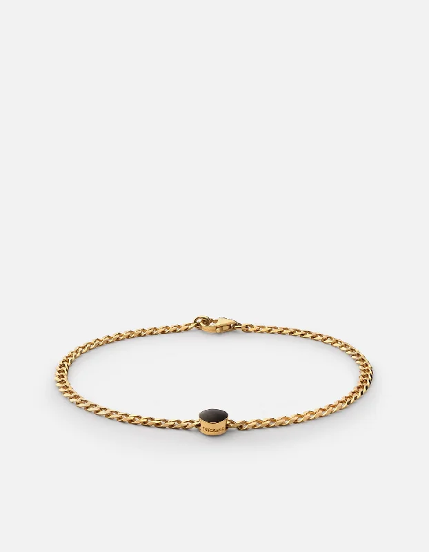 women's bracelets high-end fashion -Volcan Type Chain Bracelet, Gold Vermeil