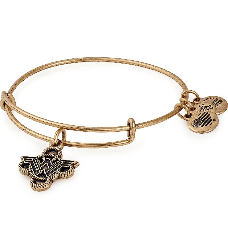 women's bracelets for daughter -Wonder Woman Lasso Charm Bangle