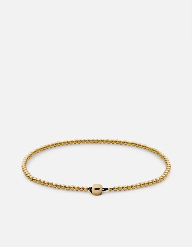 women's bracelets engraved initials -Beck Bracelet, Gold Vermeil