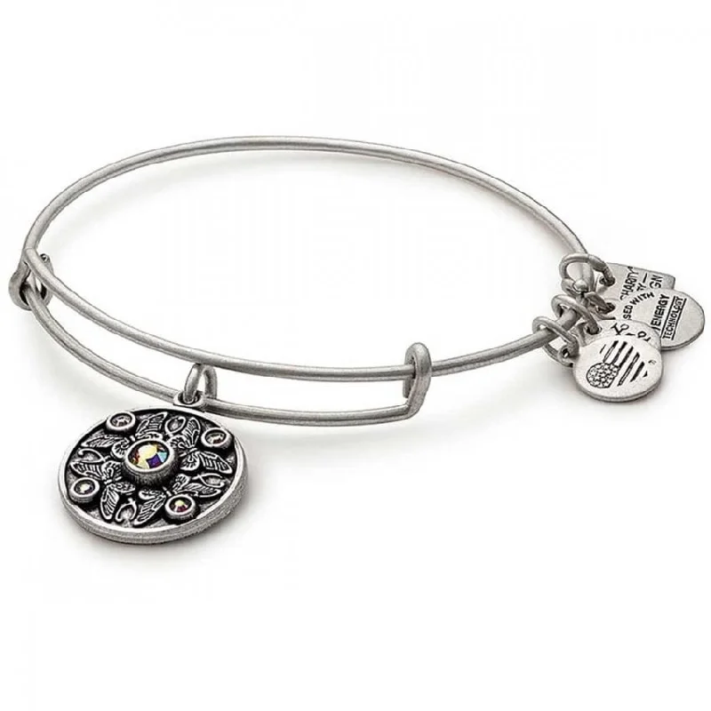 women's bracelets lightweight design -Wings of Change Charm Bangle Bracelet