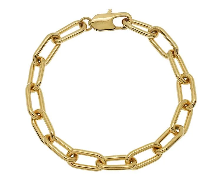 women's bracelets for wife -Goldbug Long Link Bracelet