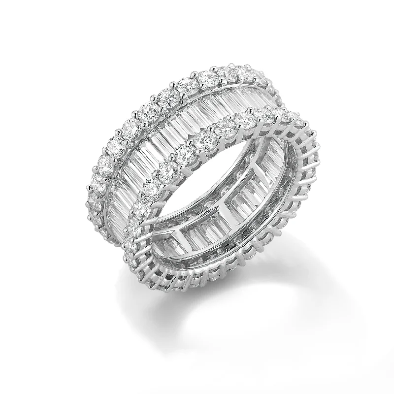 women's ring delicate -Baguette Eternity Band