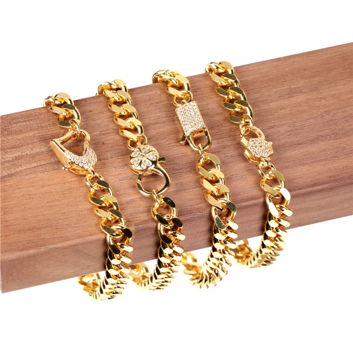 women's bracelets bold and edgy -Copper Diamond Fashion Bracelet