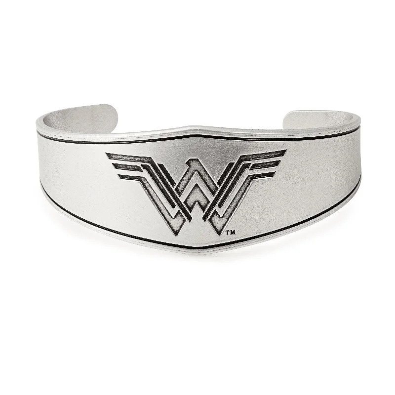 women's bracelets unique design -Wonder Woman™ Logo Cuff Bracelet