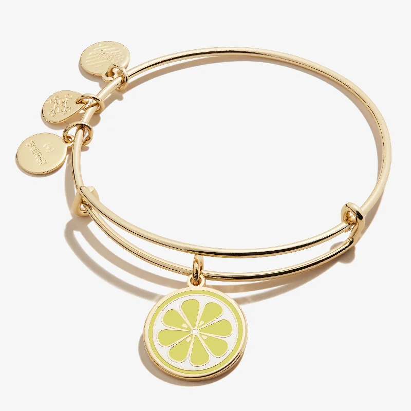 women's bracelets best seller -Zest for Life Lemon Charm Bangle