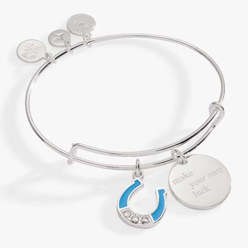 women's bracelets charm -“Make Your Own Luck” Duo Charm Bangle