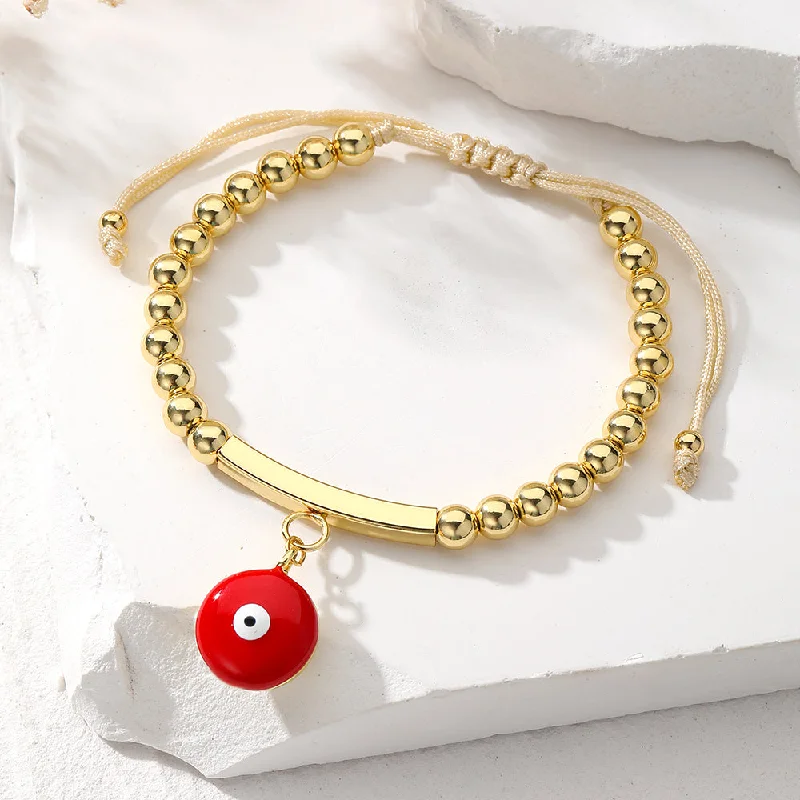 Red Eye Pendant Bracelet