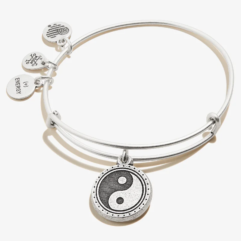 women's bracelets sun and moon -Yin Yang Charm Bangle