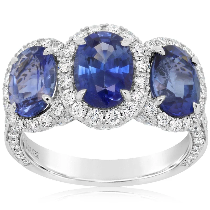 women's engagement rings moon and stars -PIRANESI Sapphire & Diamond Ring