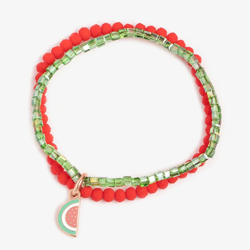 women's bracelets thick band -Watermelon Stretch Bracelet