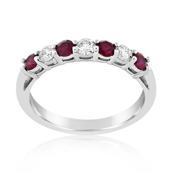 women's engagement rings matching wedding band -Ruby & Diamond Ring