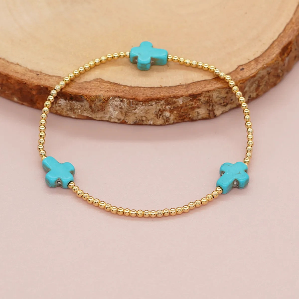 women's bracelets boho style -Casual Simple Style Cross Alloy Wholesale Bracelets