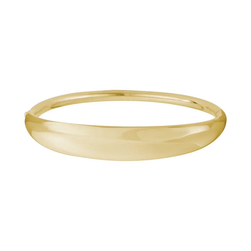 women's bracelets celestial stars -14K Yellow Gold Polished Tapered Width Bangle