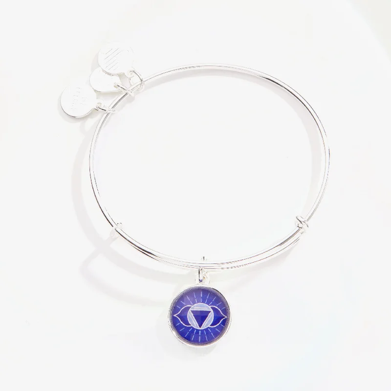 women's bracelets best seller -Third Eye Chakra Charm Bangle Bracelet