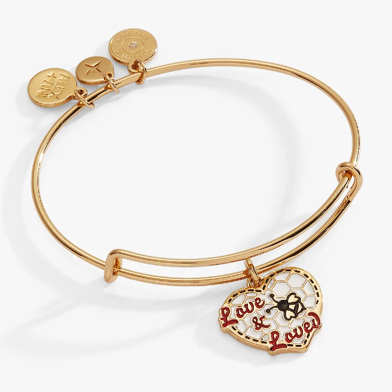 women's bracelets pearl -“Love and Bee Loved” Bangle