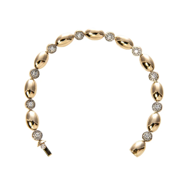 women's bracelets chic and stylish -The Mary Collection Pavé Diamond Station Line Bracelet