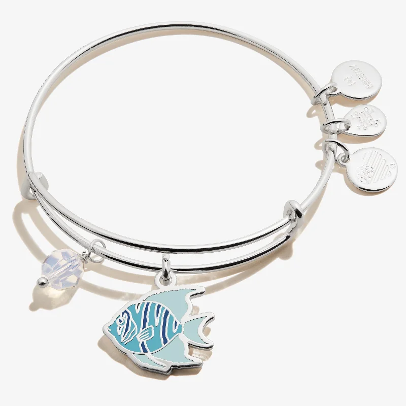 women's bracelets handcrafted -Tropical Fish Duo Charm Bangle