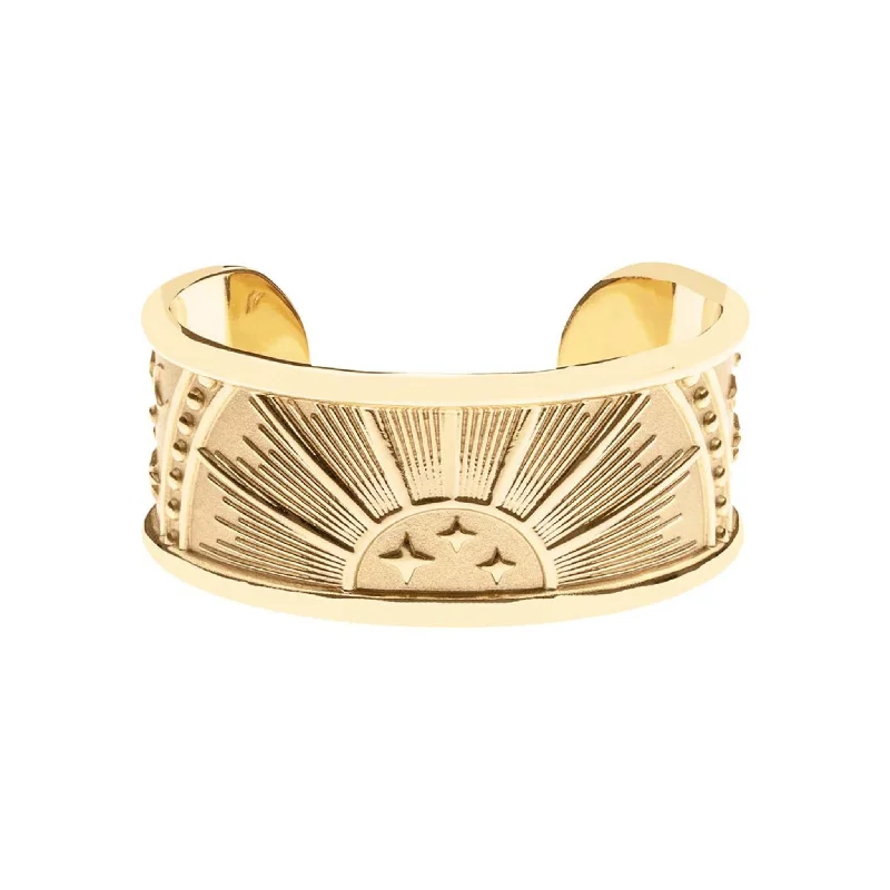 women's bracelets modern fashion -Jane Win STRONG Rising Sun Cuff