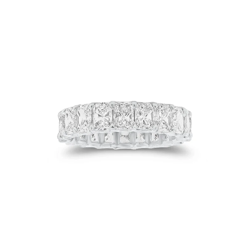 women's ring rose gold -5.05 Carat Radiant Cut Diamond Eternity Band