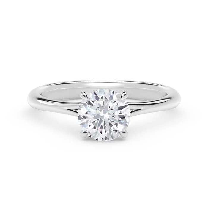 women's engagement rings trendy and stylish -De Beers Forevermark 1.0CT Icon Solitaire Engagement Ring in Platinum