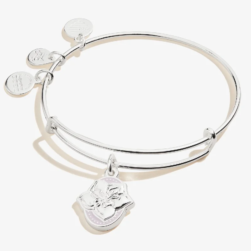 women's bracelets for wedding -Wildflower Charm Bangle