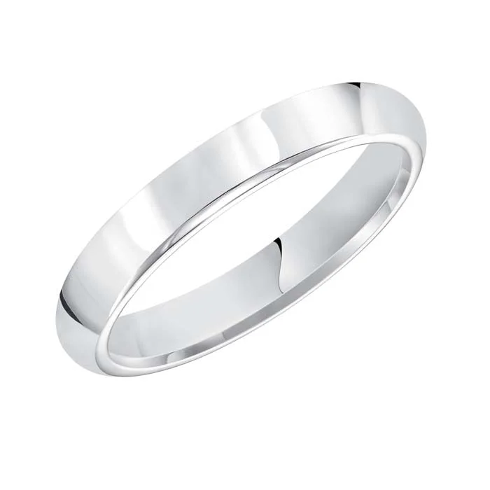 women's engagement rings with side stones -Goldman Wedding Band in 14K White Gold