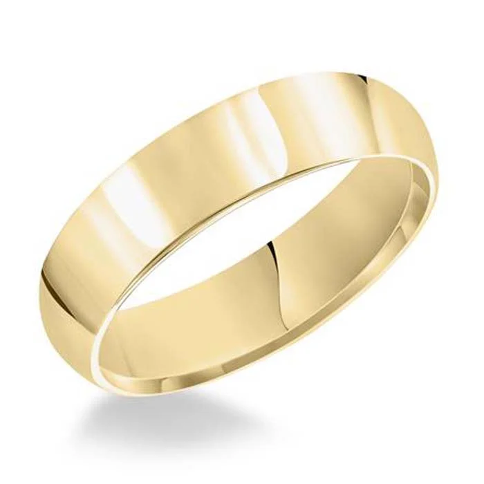 women's engagement rings double band -Goldman Wedding Band in 14K Yellow Gold