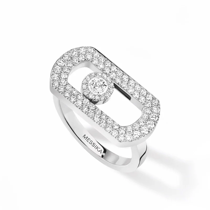 women's engagement rings modern design -MESSIKA So Move Pave Diamond Ring