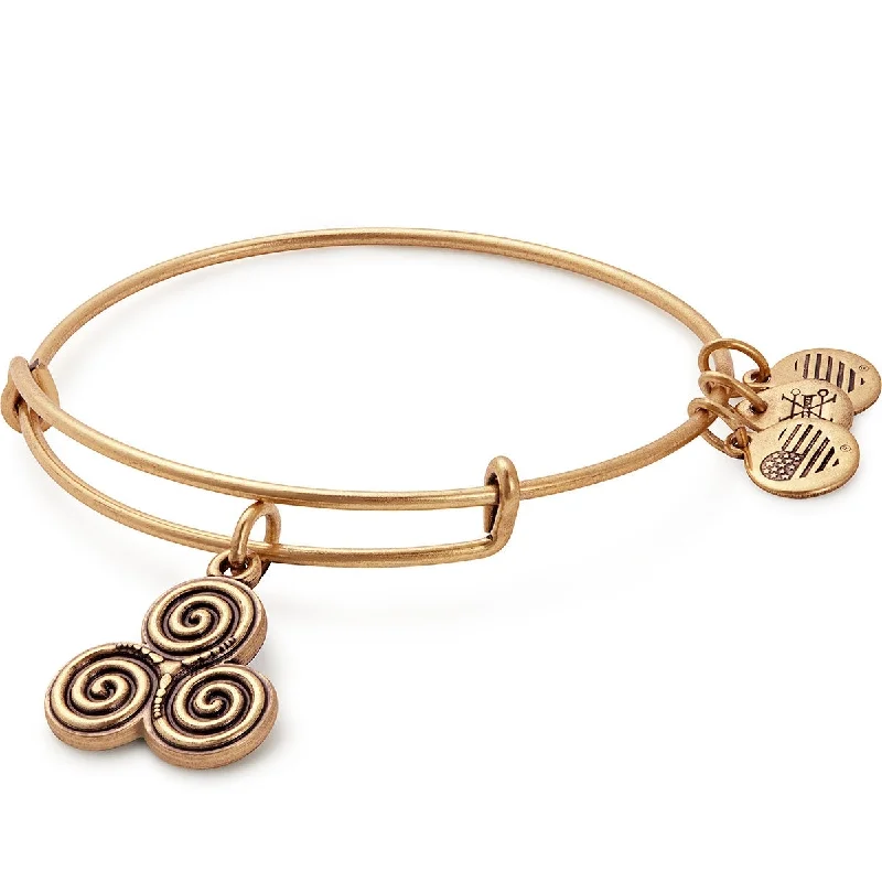 women's bracelets infinity symbol -Triskelion Charm Bangle